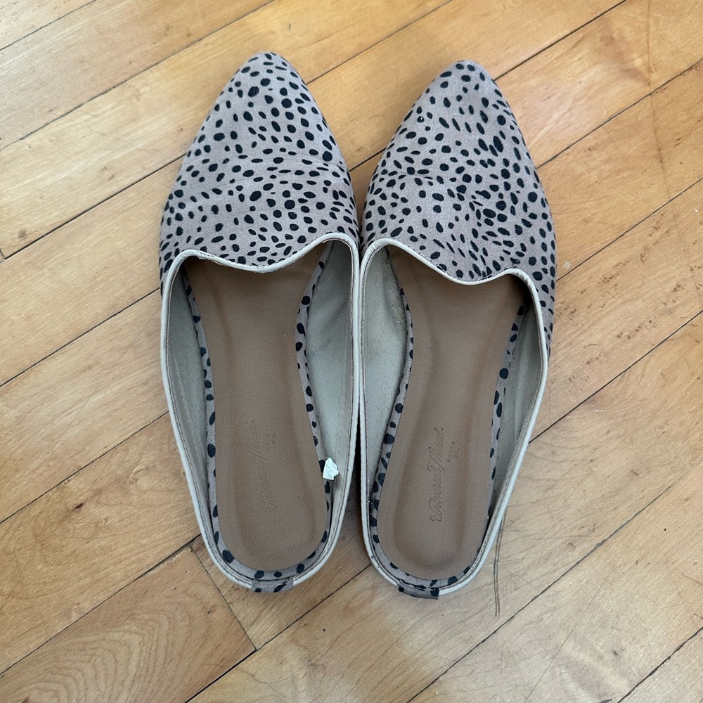 Leopard Print Pointed Flats
